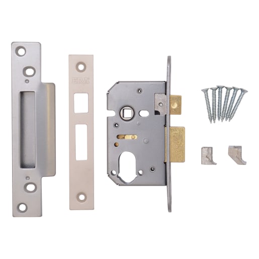 Viscount Oval Mortice Sashlock 64mm Satin Finish