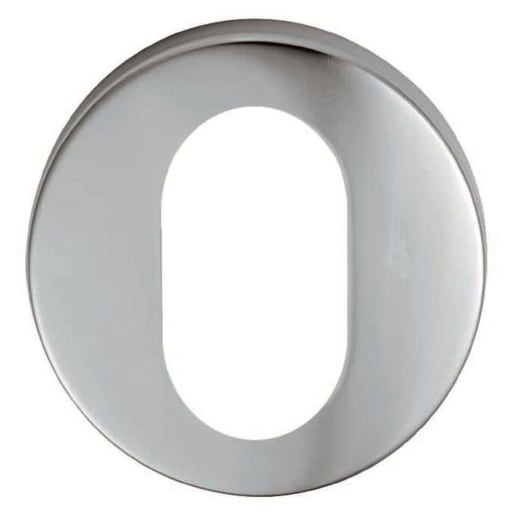 Eurospec Oval Profile Escutcheon 52mm Satin Anodised Aluminium