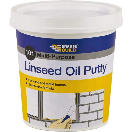 Everbuild 101 Multi-Purpose Linseed Oil Putty 2kg Natural