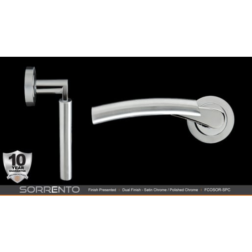 Fortessa Sorrento Lever Door Handles on Rose 135 x 51mm