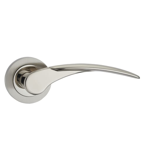 Fortessa Apollo Design Lever on Round Rose Polished Satin Nickel