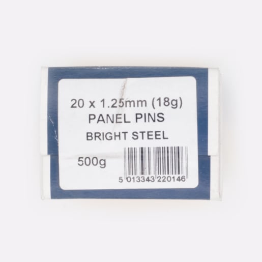 Challenge Bright Steel Panel Pin 20 x 1.25mm Uncoated