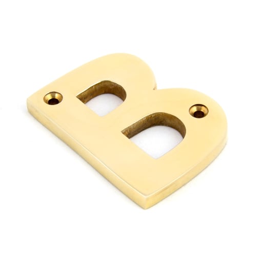 From The Anvil Polished Brass Letter B