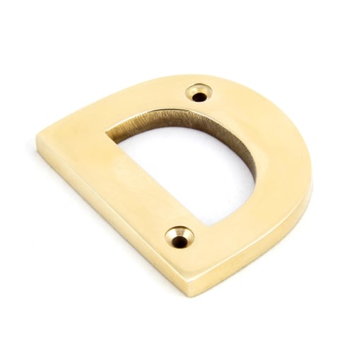 From The Anvil Polished Brass Letter D