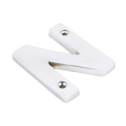 From The Anvil Polished Chrome Letter N