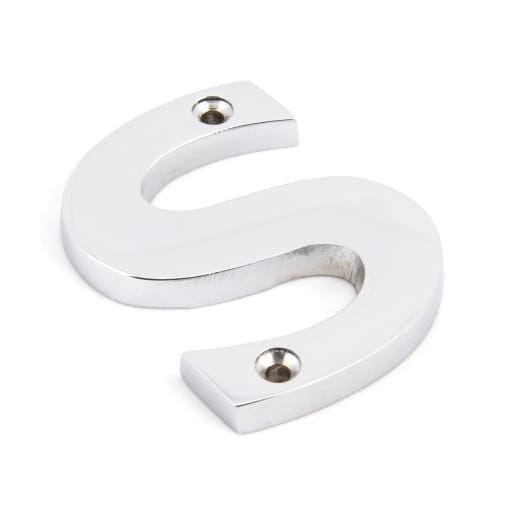 From The Anvil Polished Chrome Letter S