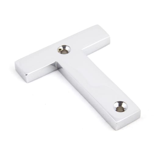 From The Anvil Polished Chrome Letter T