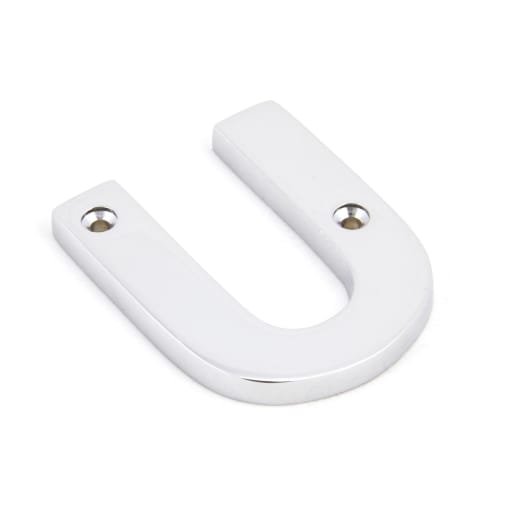 From The Anvil Polished Chrome Letter U