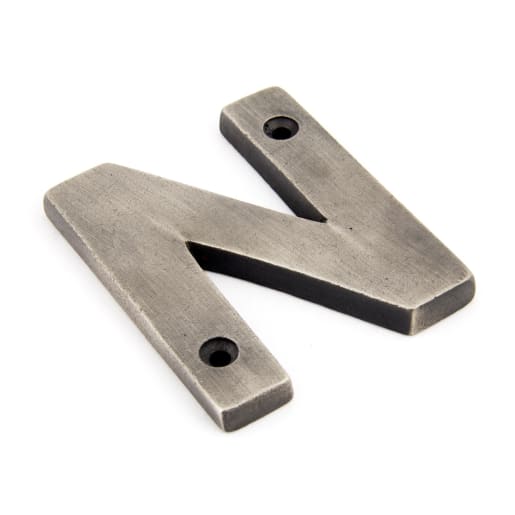 From The Anvil Antique Pewter Letter N