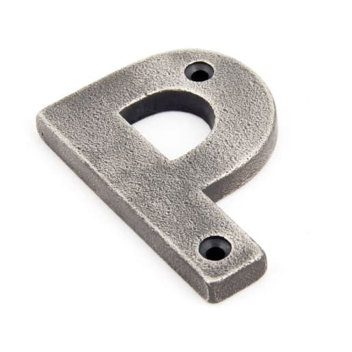 From The Anvil Antique Pewter Letter P