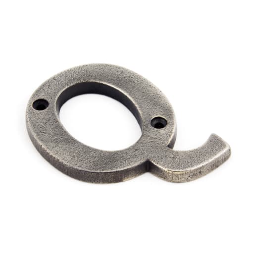 From The Anvil Antique Pewter Letter Q