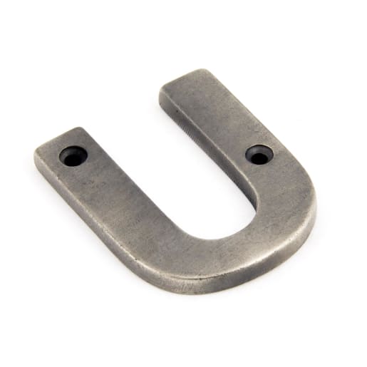 From The Anvil Antique Pewter Letter U