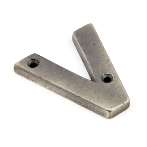 From The Anvil Antique Pewter Letter V