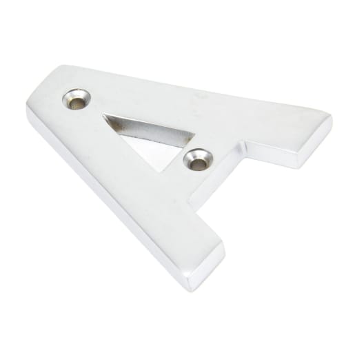 From The Anvil Satin Chrome Letter A