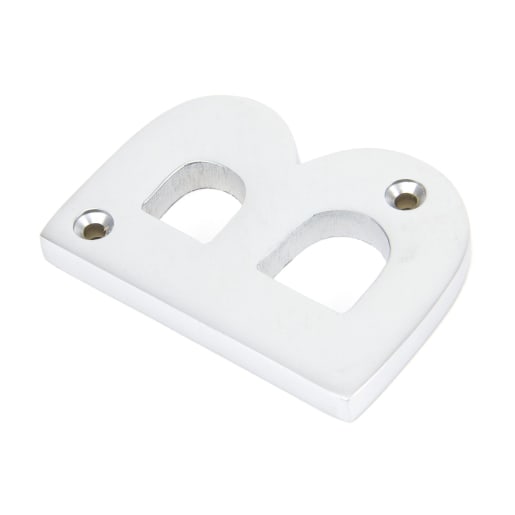 From The Anvil Satin Chrome Letter B