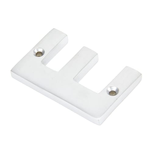 From The Anvil Satin Chrome Letter E