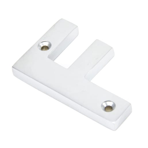 From The Anvil Satin Chrome Letter F