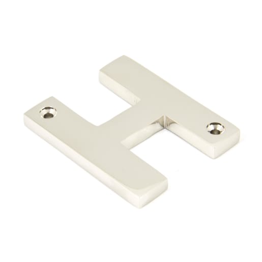 From The Anvil Polished Nickel Letter H