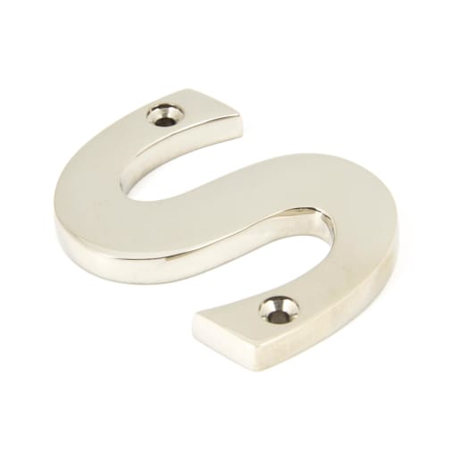 From The Anvil Polished Nickel Letter S