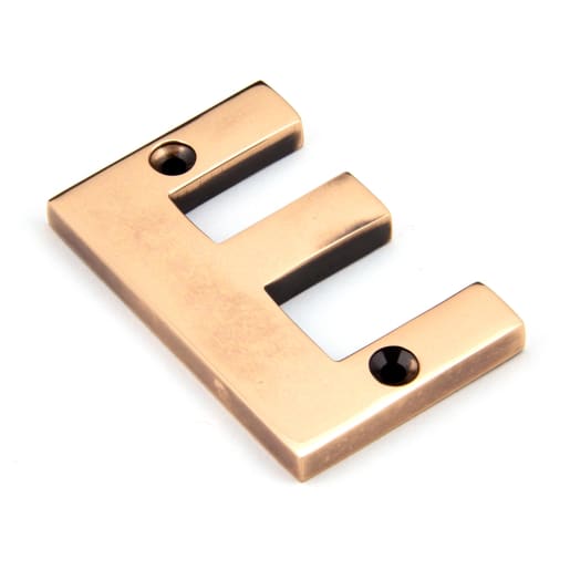From The Anvil Polished Bronze Letter E