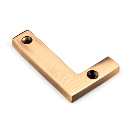 From The Anvil Polished Bronze Letter L