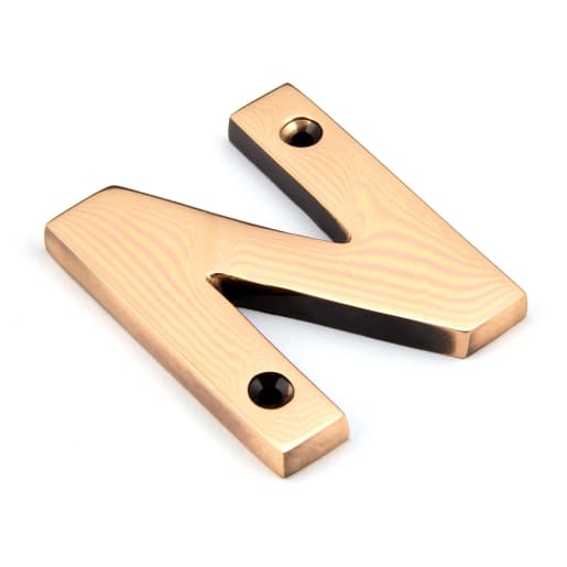 From The Anvil Polished Bronze Letter N
