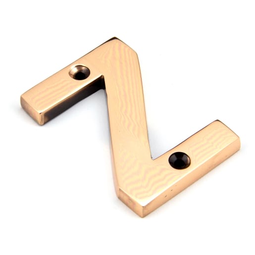 From The Anvil Polished Bronze Letter Z