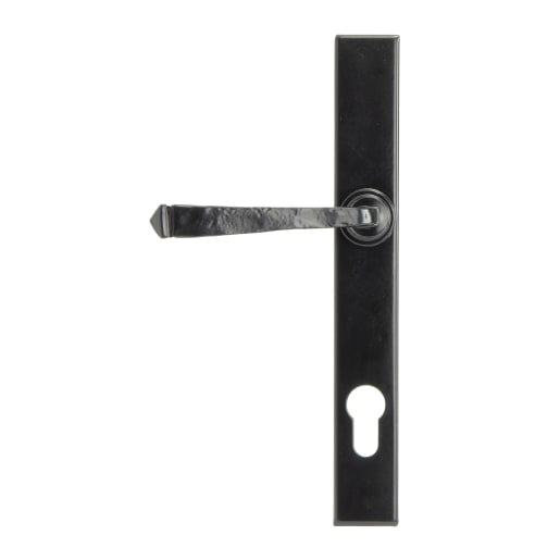 From The Anvil Black Avon Slimline Lever Espag. Lock Set