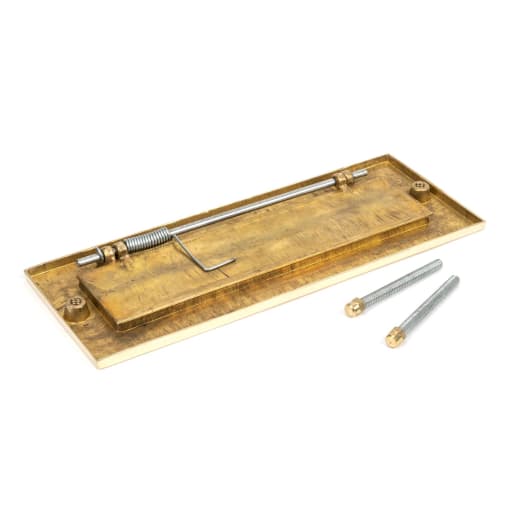 From The Anvil Polished Brass Small Letter Plate