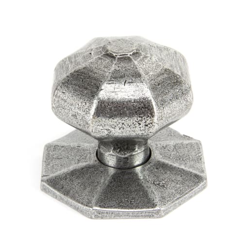 From The Anvil Pewter Large Octagonal Mortice/Rim Knob Set