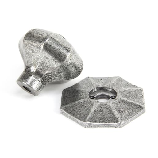 From The Anvil Pewter Large Octagonal Mortice/Rim Knob Set