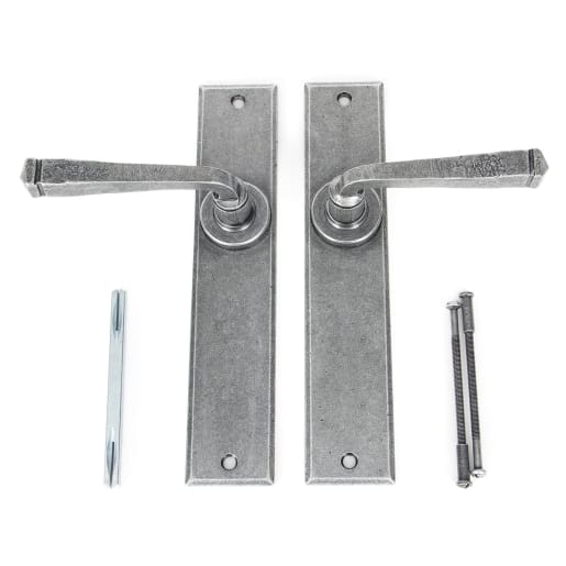 From The Anvil Pewter Large Avon Lever Latch Set
