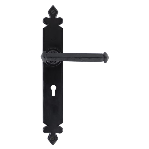 From The Anvil Black Tudor Lever Lock Set