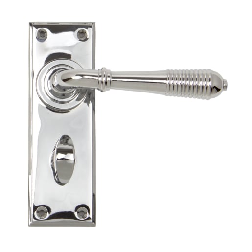 From The Anvil Polished Chrome Reeded Lever Bathroom Set