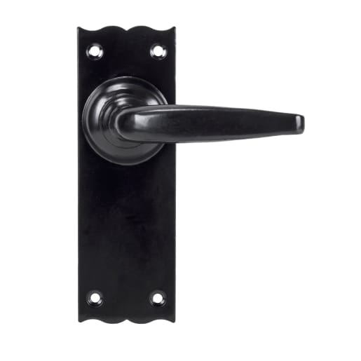 From The Anvil Black Oak Lever Latch Set