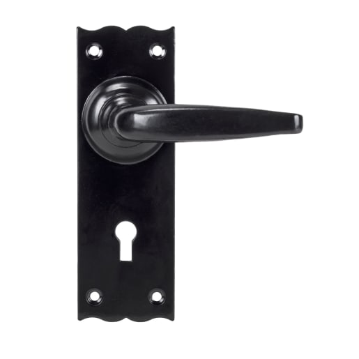 From The Anvil Black Oak Lever Lock Set