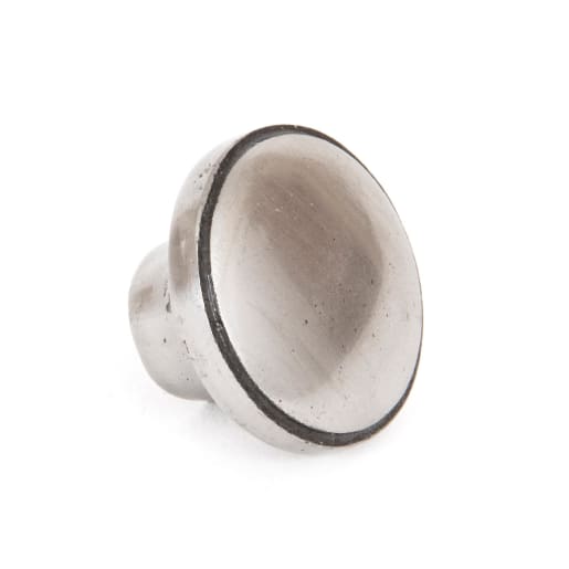 From The Anvil Natural Smooth Ribbed Cabinet Knob