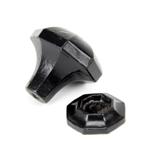From The Anvil Black Octagonal Cabinet Knob - Small