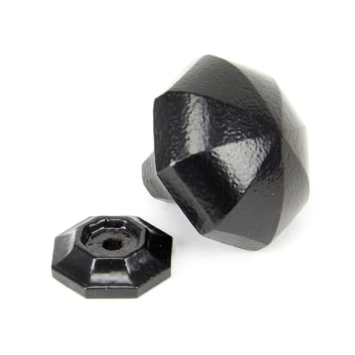 From The Anvil Black Octagonal Cabinet Knob - Large