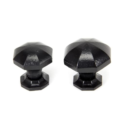From The Anvil Black Octagonal Cabinet Knob - Large