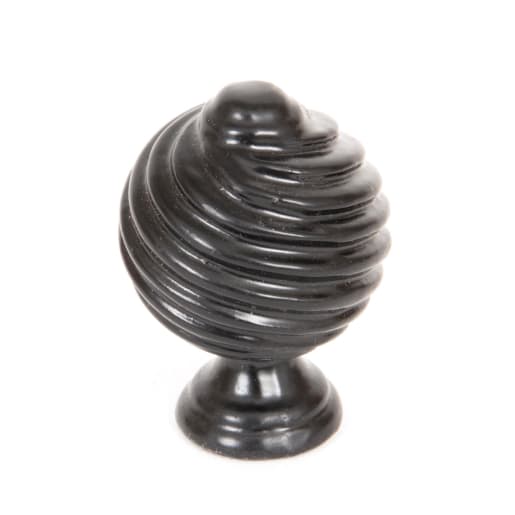 From The Anvil Black Twist Cabinet Knob