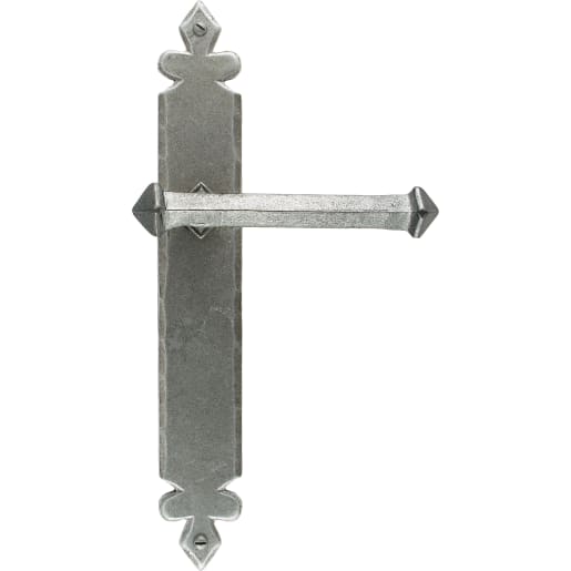 From The Anvil Pewter Tudor Lever Latch Set