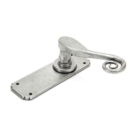 From The Anvil Pewter Monkeytail Lever Latch Set