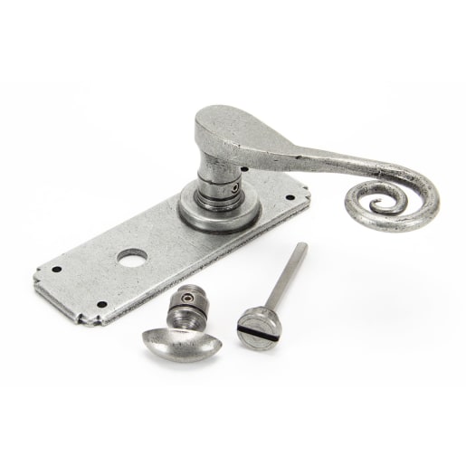 From The Anvil Pewter Monkeytail Lever Bathroom Set