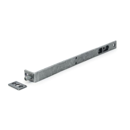 From The Anvil Pewter 12'' Flush/Slide Door Bolt