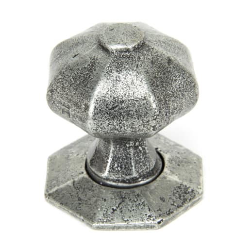 From The Anvil Pewter Octagonal Mortice/Rim Knob Set