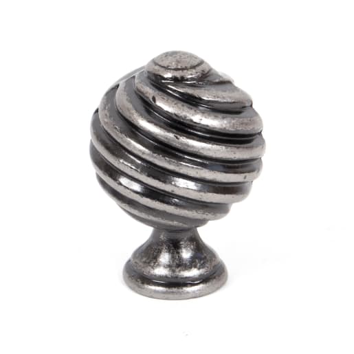 From The Anvil Pewter Twist Cabinet Knob
