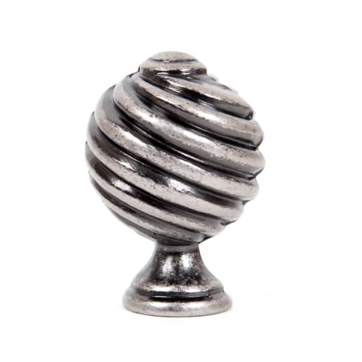 From The Anvil Pewter Twist Cabinet Knob