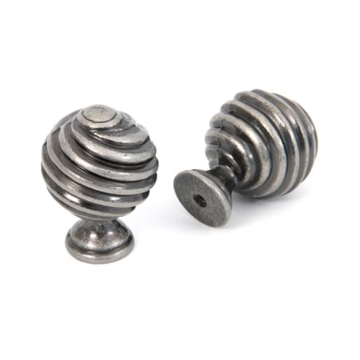 From The Anvil Pewter Twist Cabinet Knob