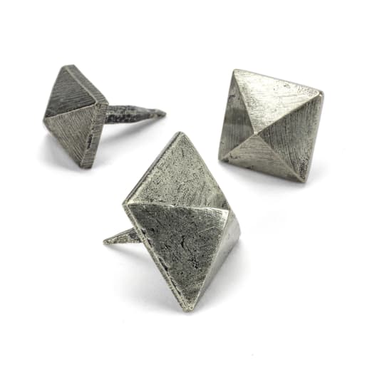 From The Anvil Pewter Pyramid Door Stud - Medium